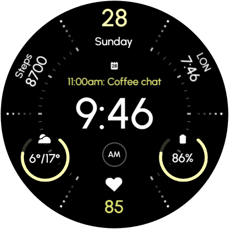 RE52 watch face